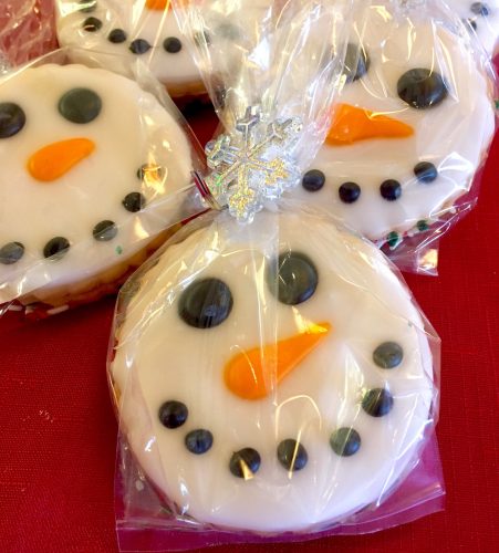 Snowman Face Cookie Bag '16