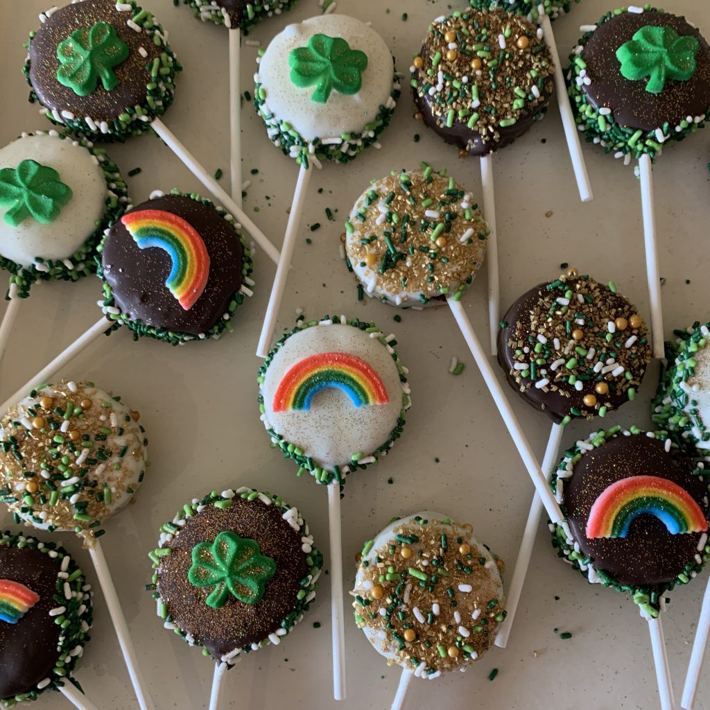 Brownie Lollipops - St. Patricks Day