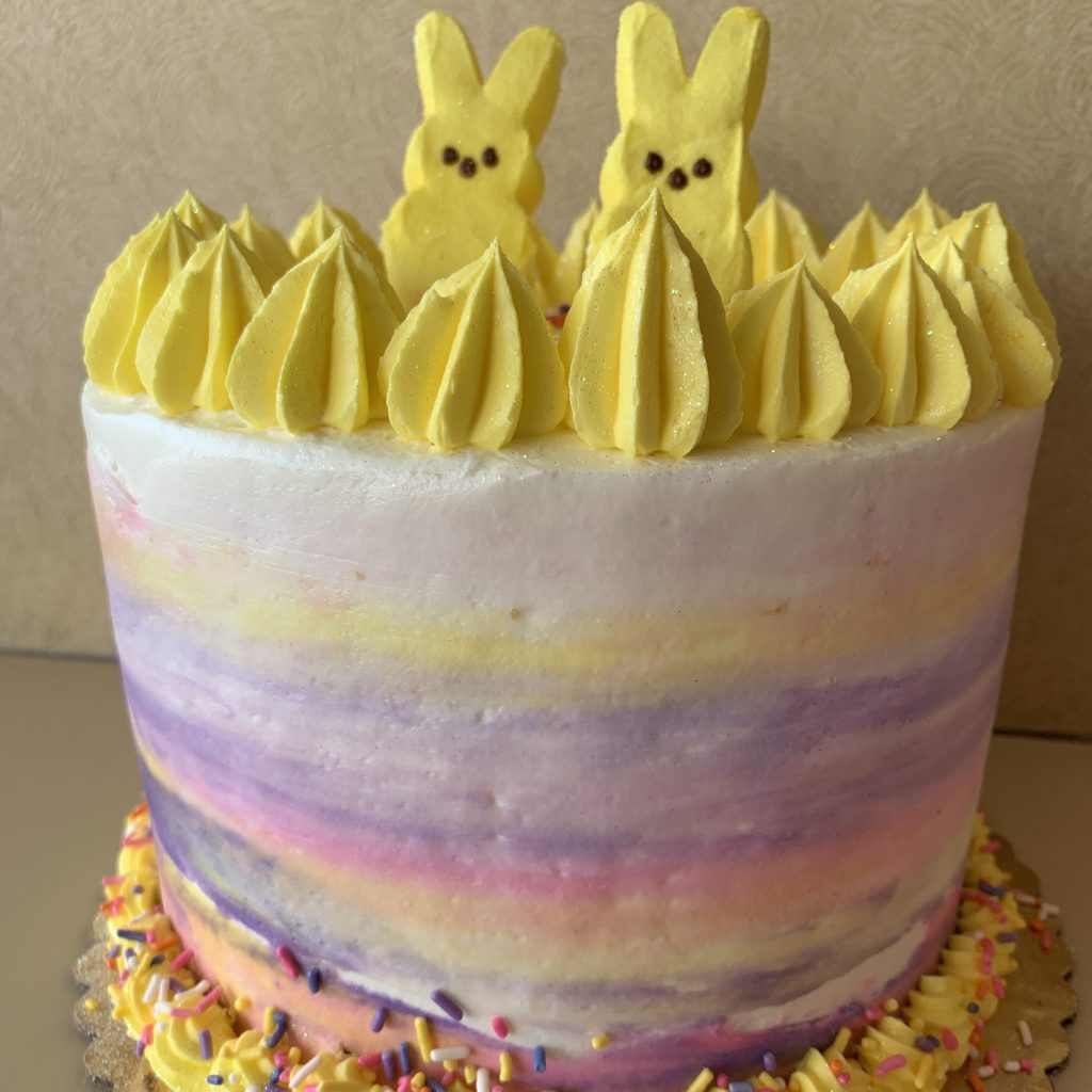 Peep Bunny Cake - Easter