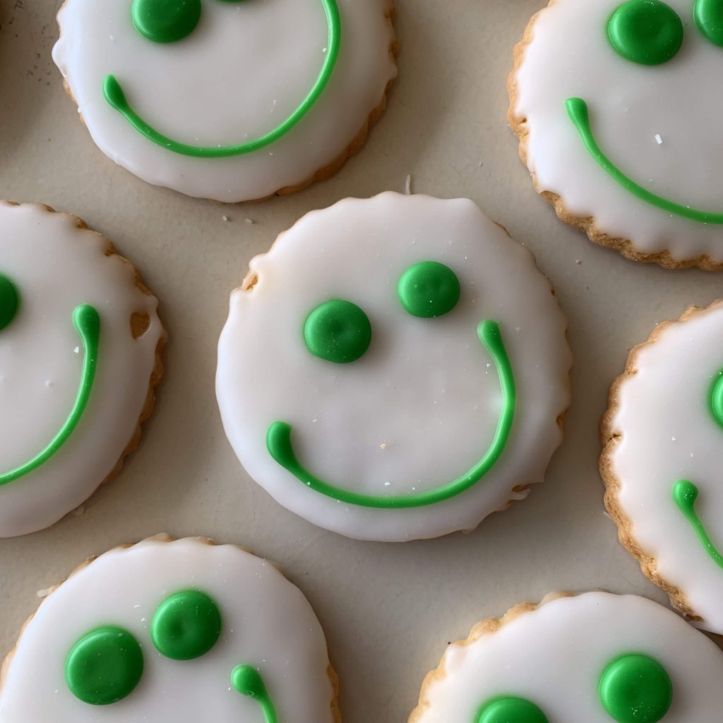 Smiley Face Cookies - St. Patricks Day