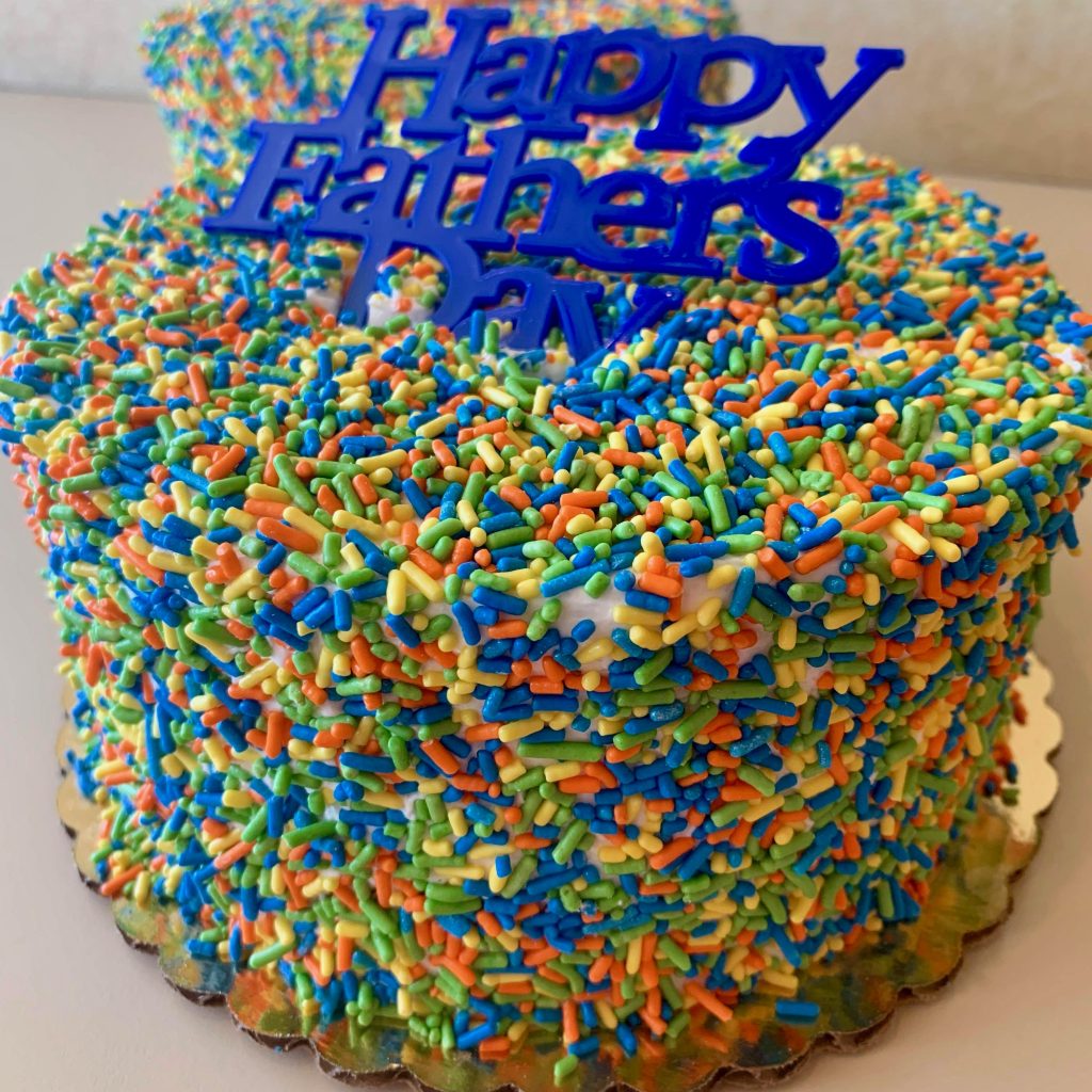 Father's Day Sprinkle Cake