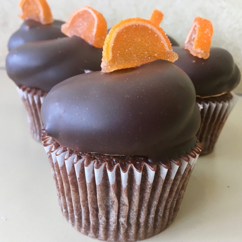 Chocolate Covered Orange Cupcake