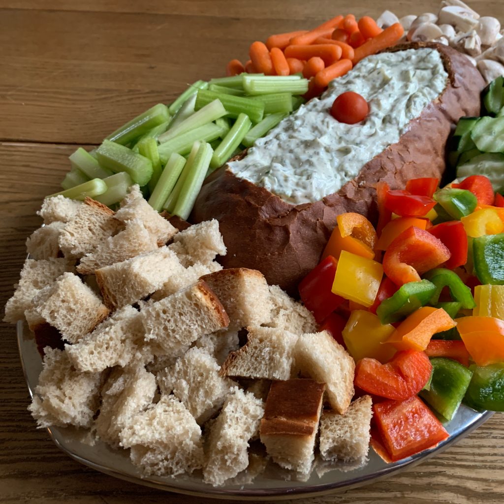 Dill Dip Rye Bread Platter - Football Game Day 2020