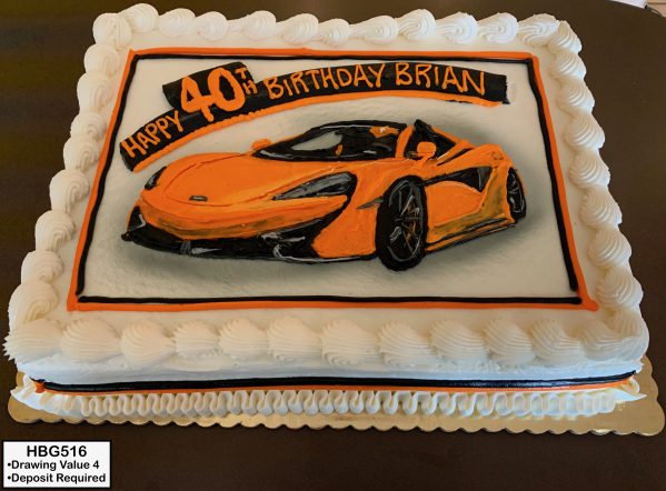 custom birthday decorated cake car