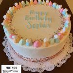 custom birthday decorated cake teen sprinkles marshmallows