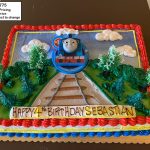 custom decorated birthday cake train thomas the tank engine