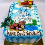 custom special moments retirement decorated cake disney castle