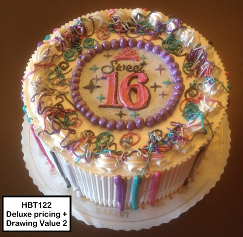 custom birthday decorated cake teen sweet 16
