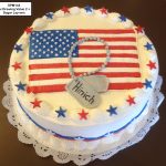 custom special moments retirement decorated cake military american flag