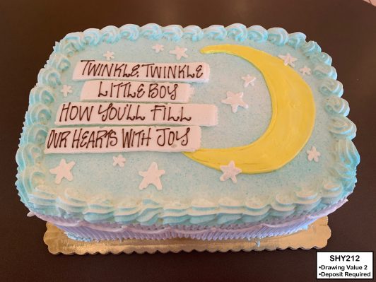 custom baby shower decorated cake twinkle twinkle little star