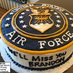 custom graduation decorated cake military air force