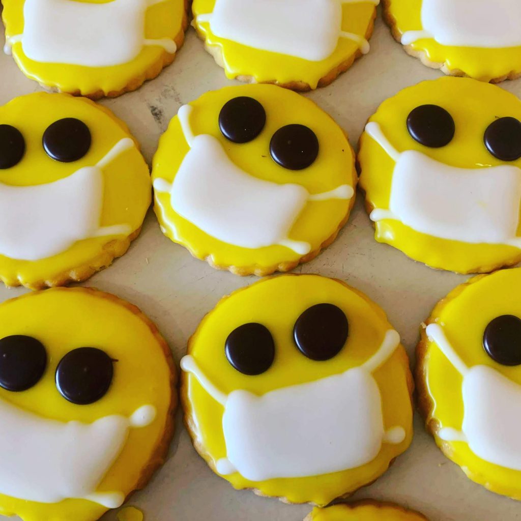 Masked Smiley Face Cookies