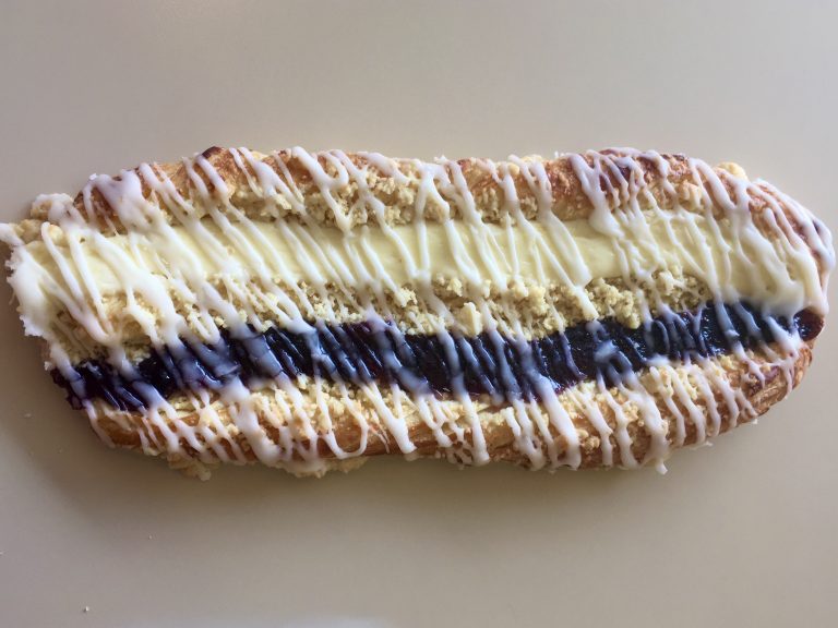 Blueberry Cheese Strip Coffeecake