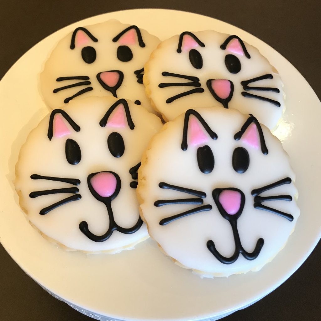 Iced Cookies - Cat Faces