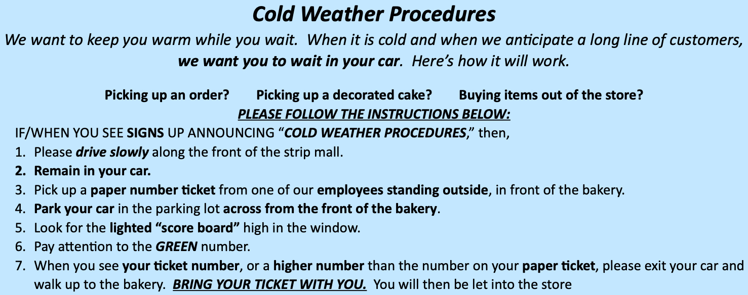 Cold Weather Procedures 2020 Website