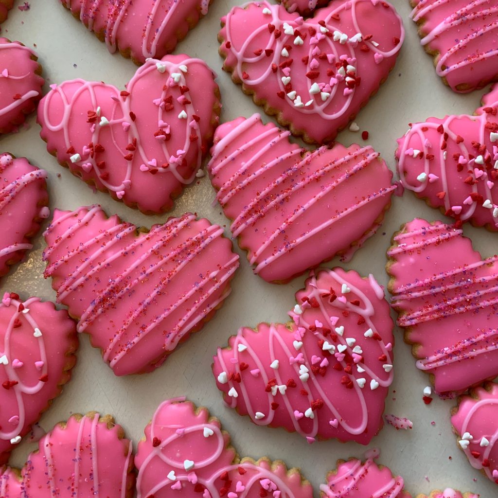 Iced Valentine Heart Cookie