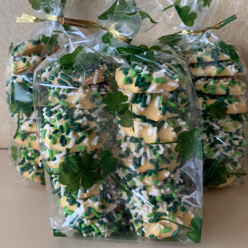 St. Patrick's Day Button Cookie Bag