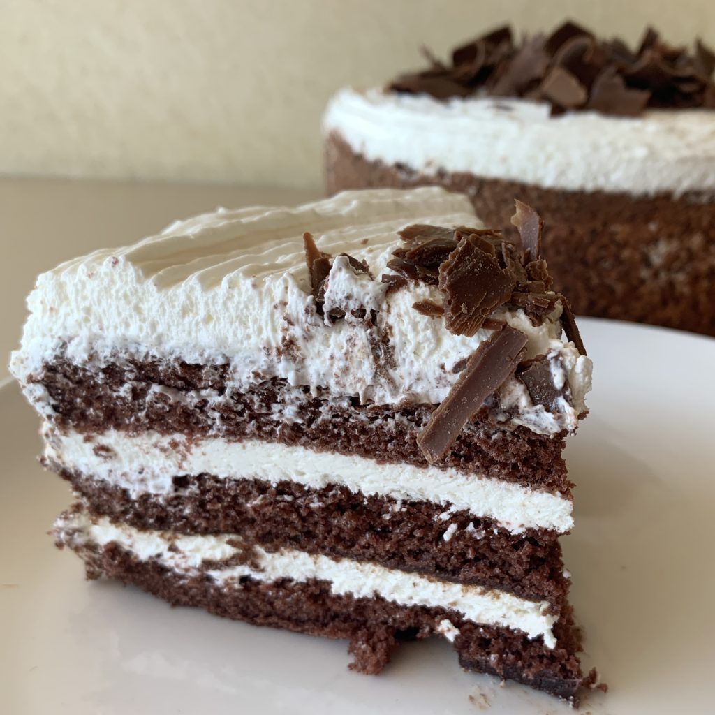 Devil's Food Whipped Cream Cake