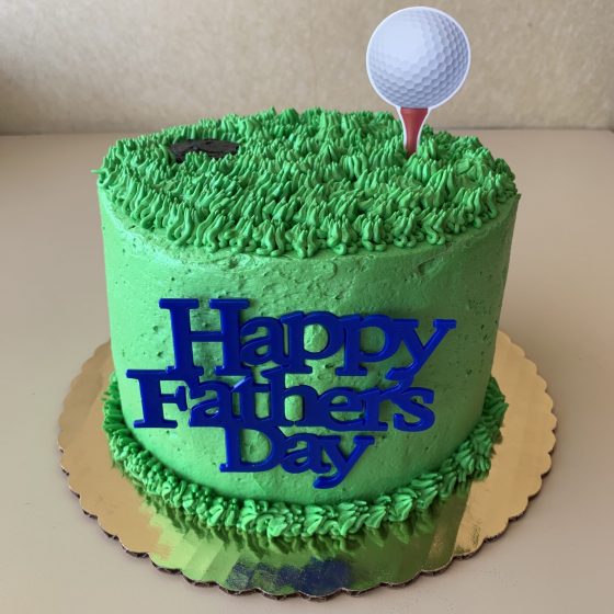 Golf Centerpiece Cake - Father's Day 2022